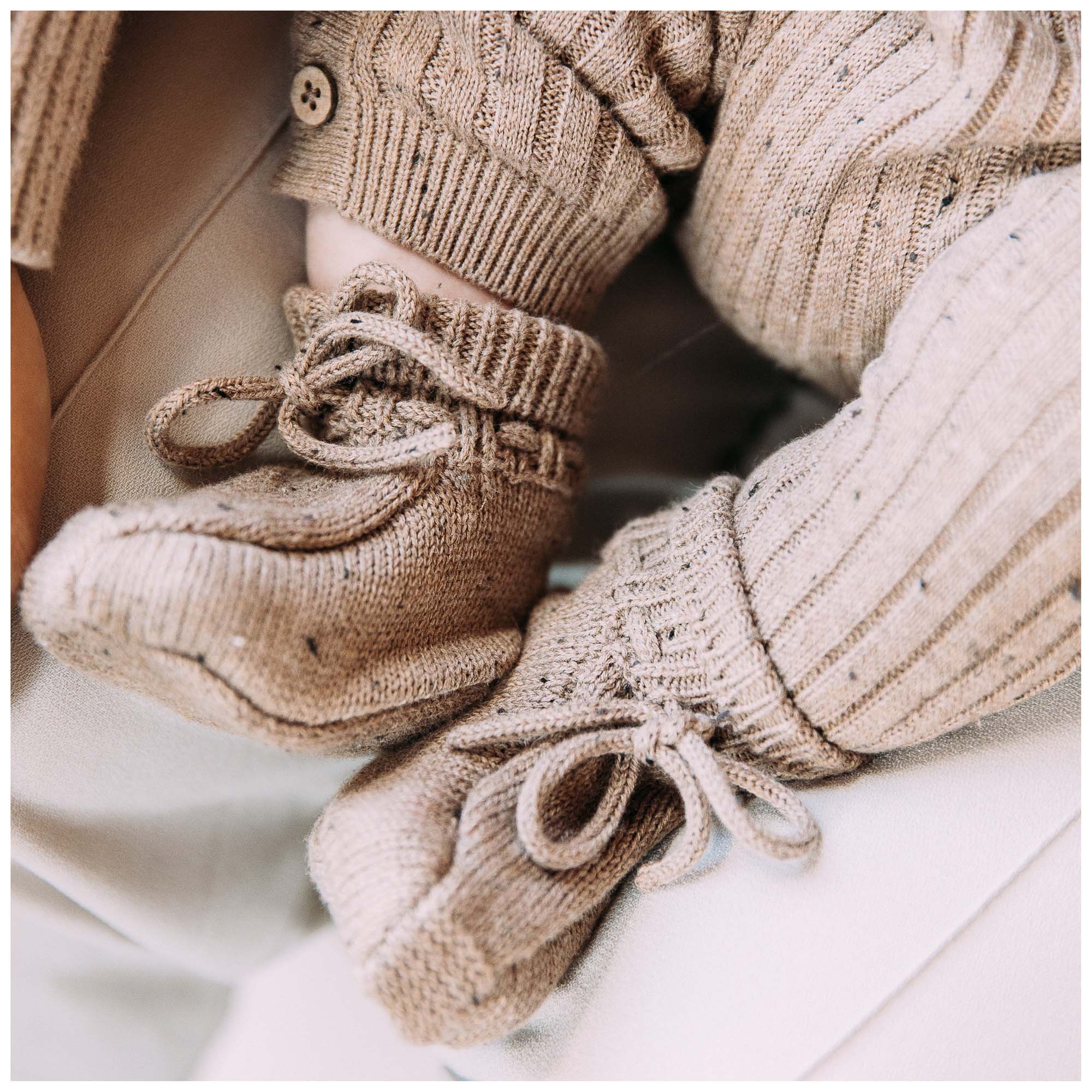 Sweet Petit Mini slofjes  bruin