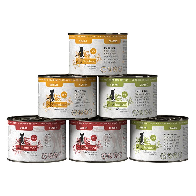Lot catz finefood Senior 24 x 200 g