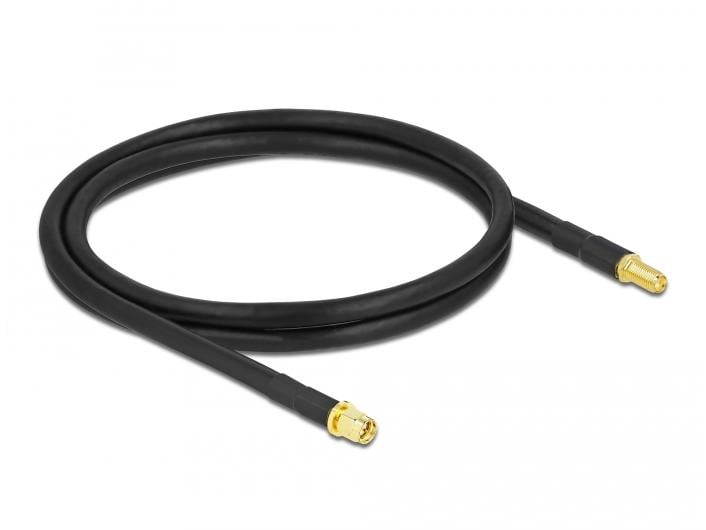 Delock Antennenkabel LTE/5G, LMR/CFD300 SMA zu SMA, 0.9 m Delock Antennenkabel SMA Stecker zu SMA Buchse LMR/CFD300 0.9 m low loss
