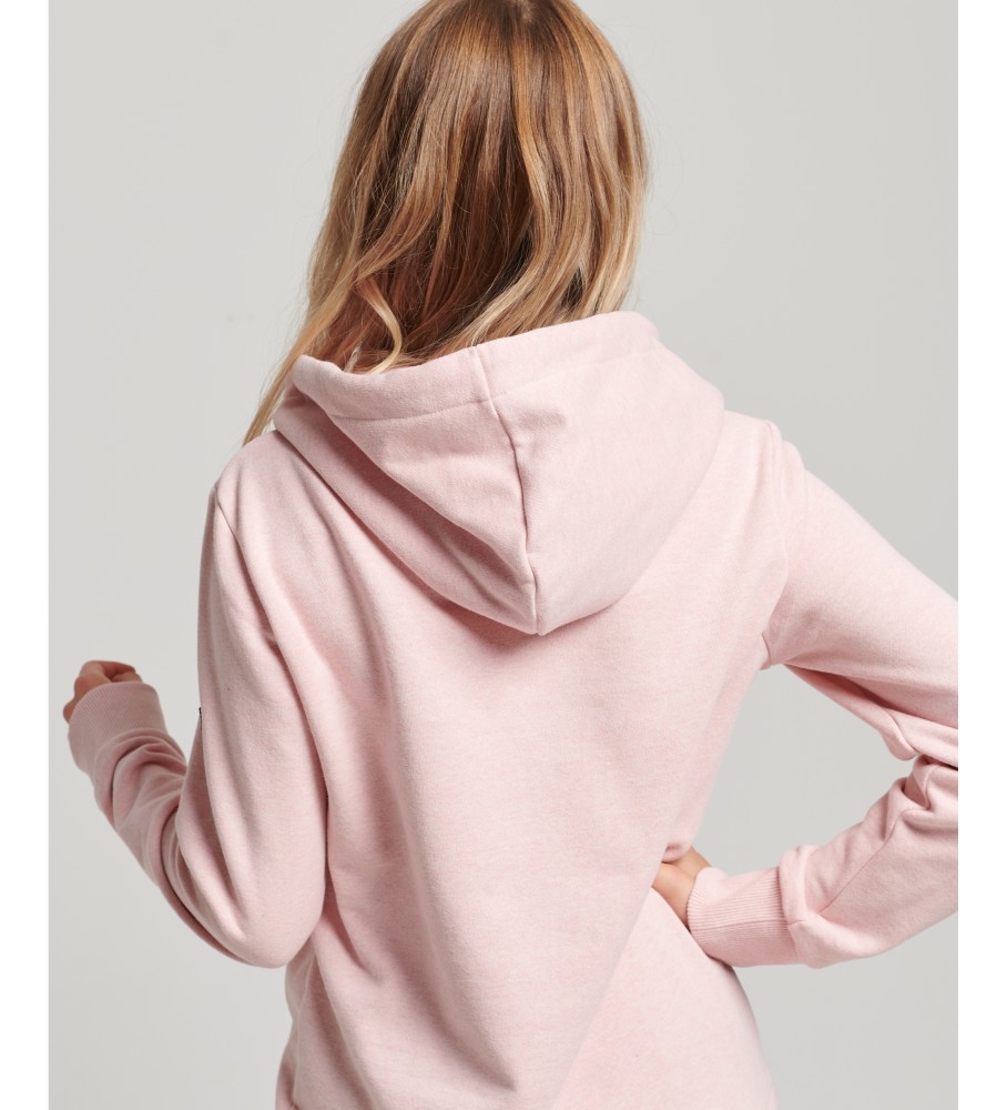 Moletom com capuz Superdry Vintage Floral Scripted Pink