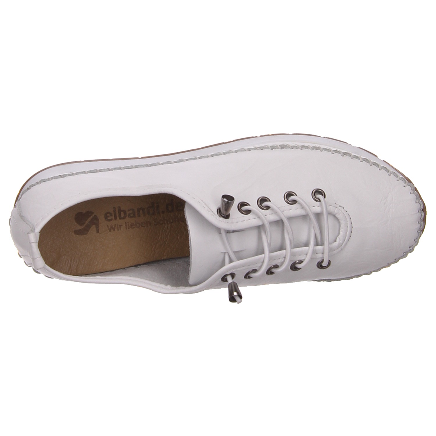 elbandi Slipper weiß weiss/weiss kombi