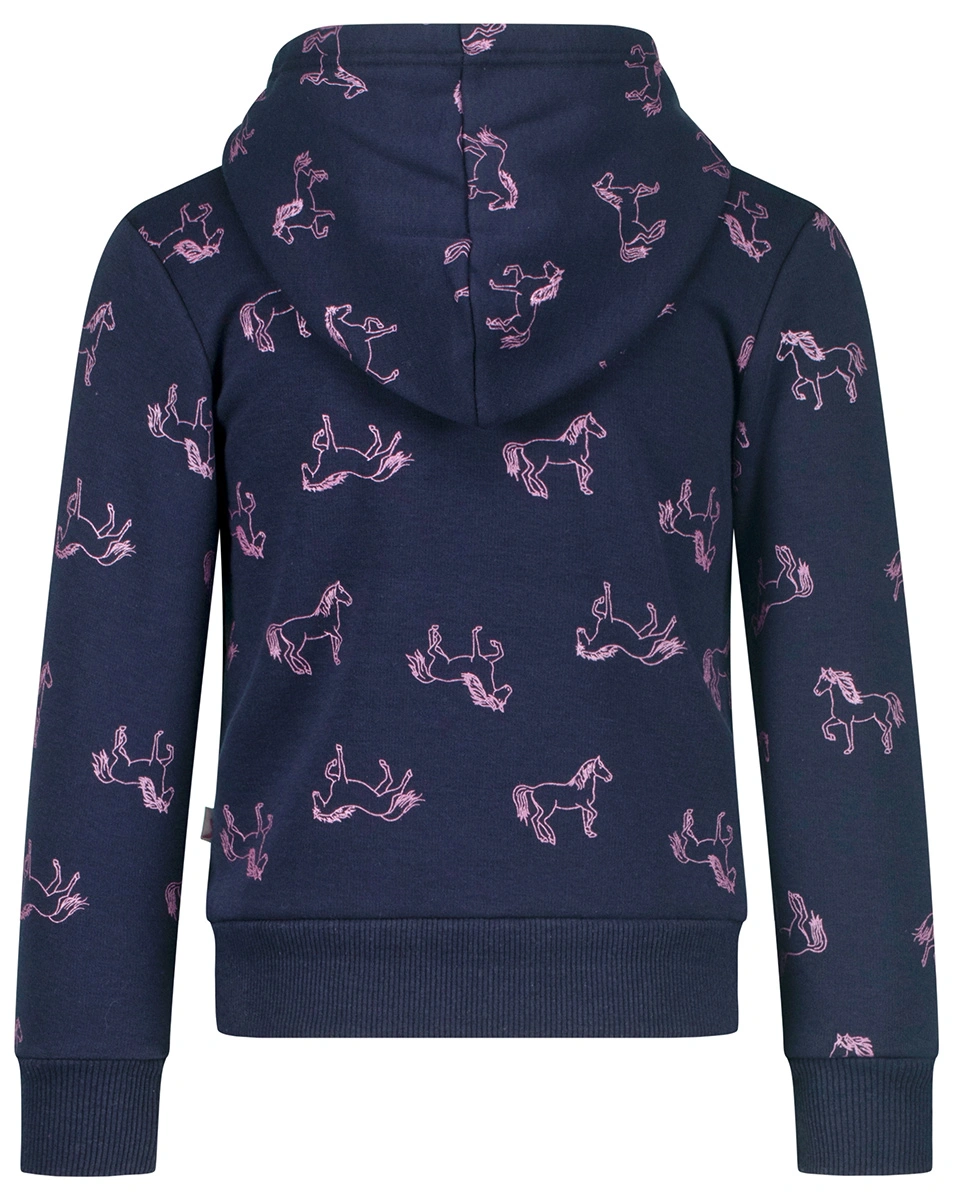 Kapuzen-Sweatshirt HORSE AOP in navy