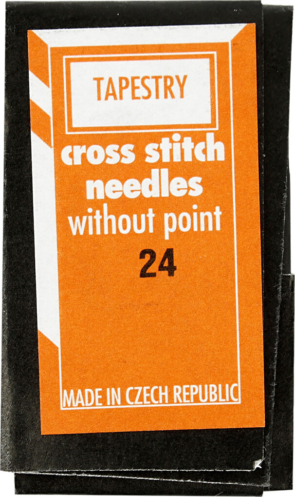 Broderinål - Øjemål 6 MM - Nr. 24 - L 36 MM - Uden Spids - 25 Stk