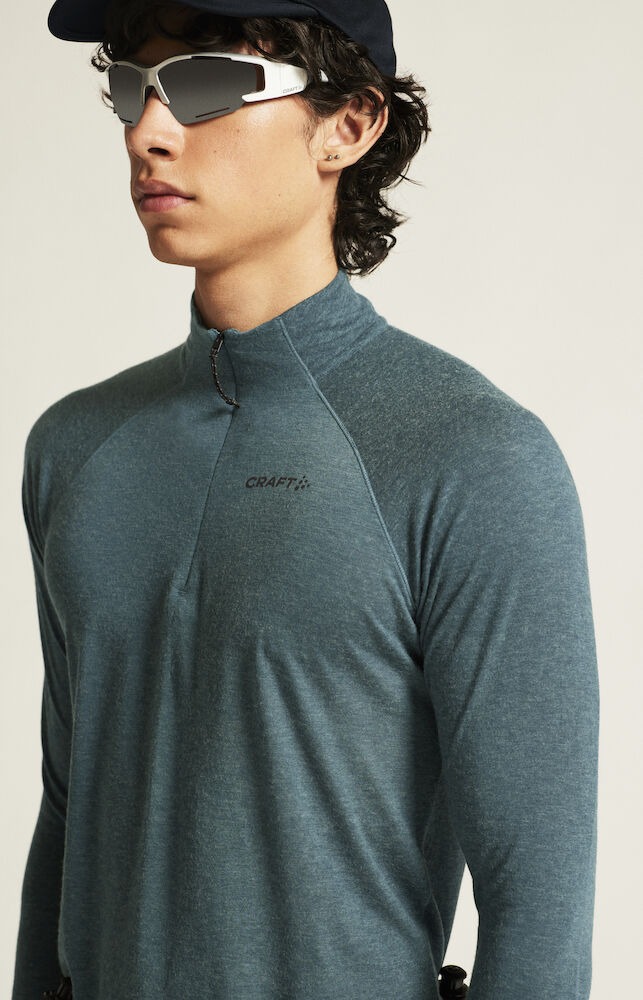 ADV Subz Wool Ls Tee 3 Herre Alfa Melange