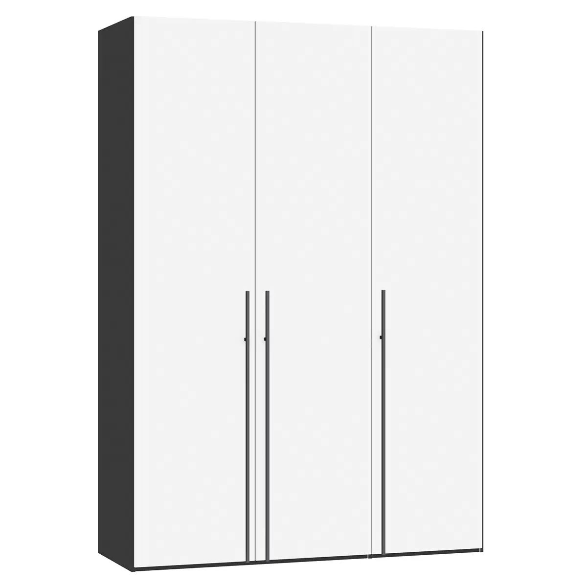 Drehtürenschrank 3-trg. Montreux schwarz,weiss