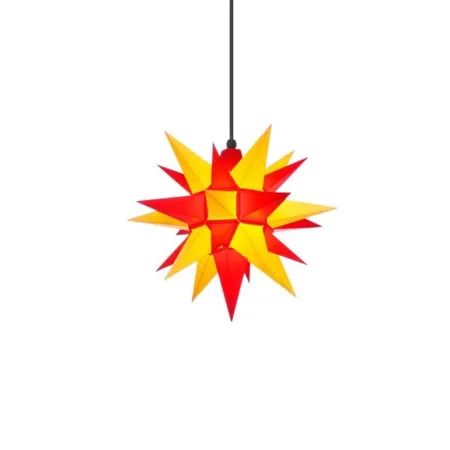 Herrnhuter Außenstern A4 gelb/rot, 40cm, ohne Kabel