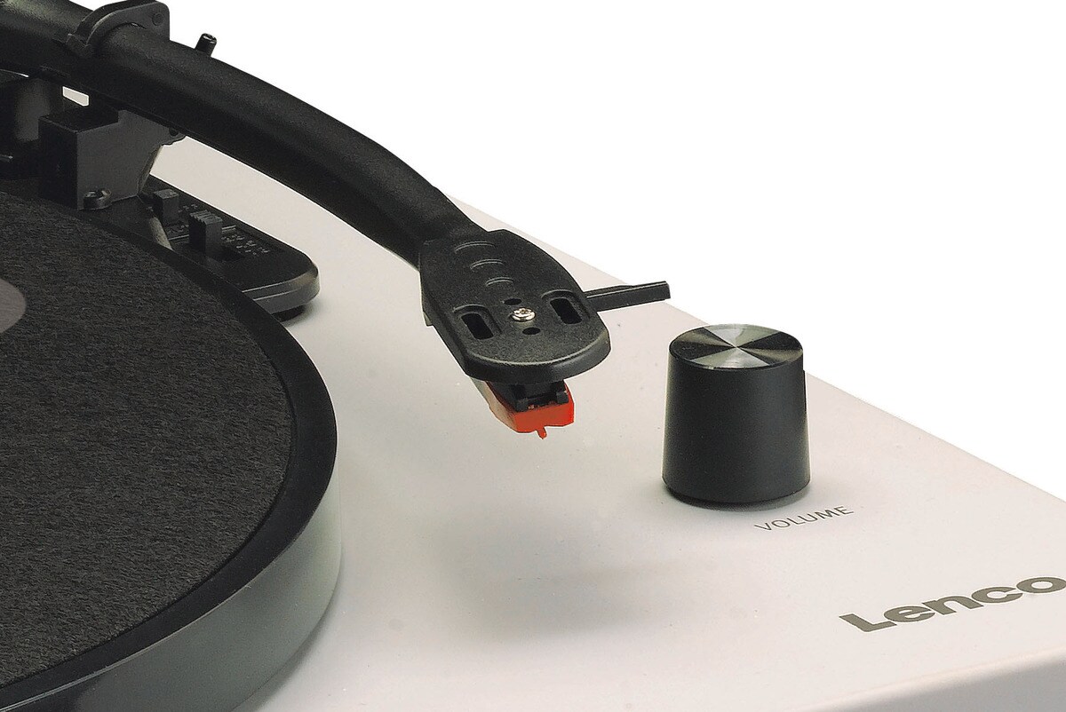 LENCO LS-50GY Plattenspieler mit int. Lautsprechern, grau