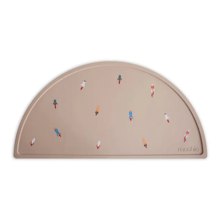 Mushie Set de table en silicone | Noisette
