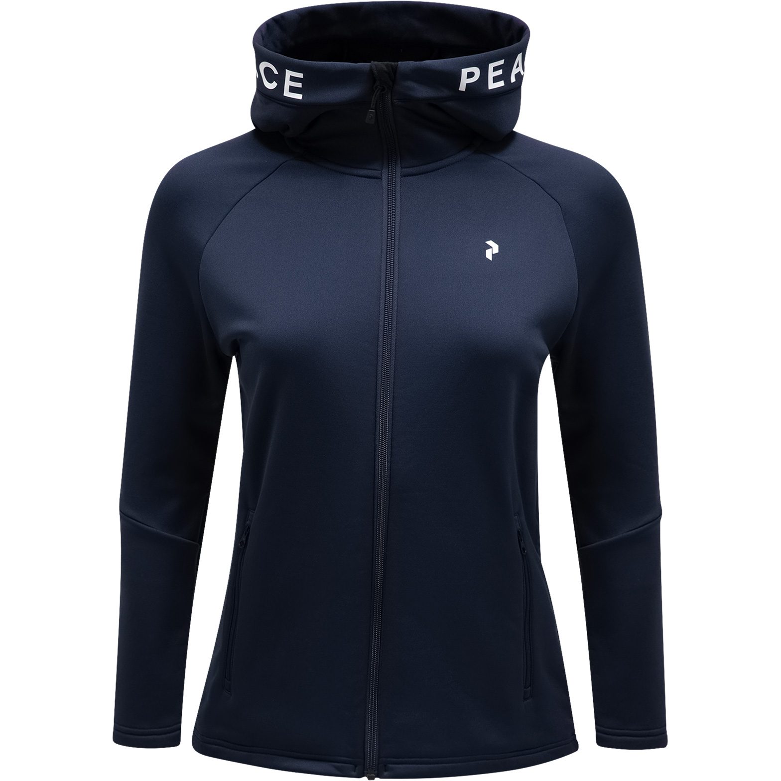 Peak Performance Rider Zip Hood Midlayer-Jacke Damen blue shadow