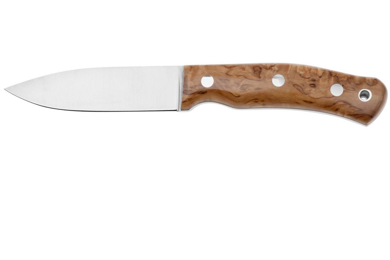 Casström No. 10 Swedish Forest Knife Flat 14118, 14C28N Stabilised Curly Birch Kydex, bushcraftmes