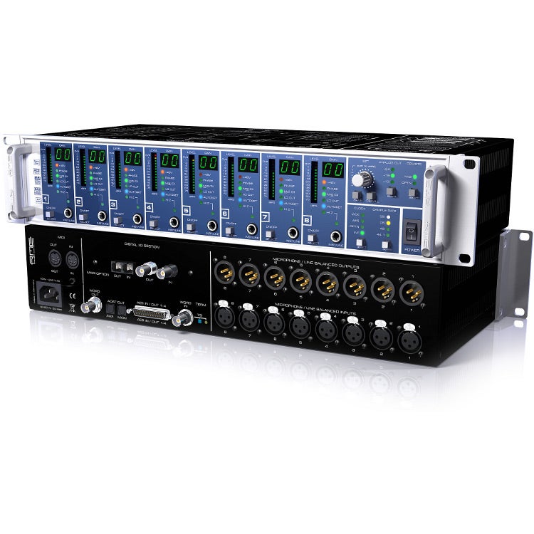 RME Micstasy 8 kanaals voorversterker en AD converter