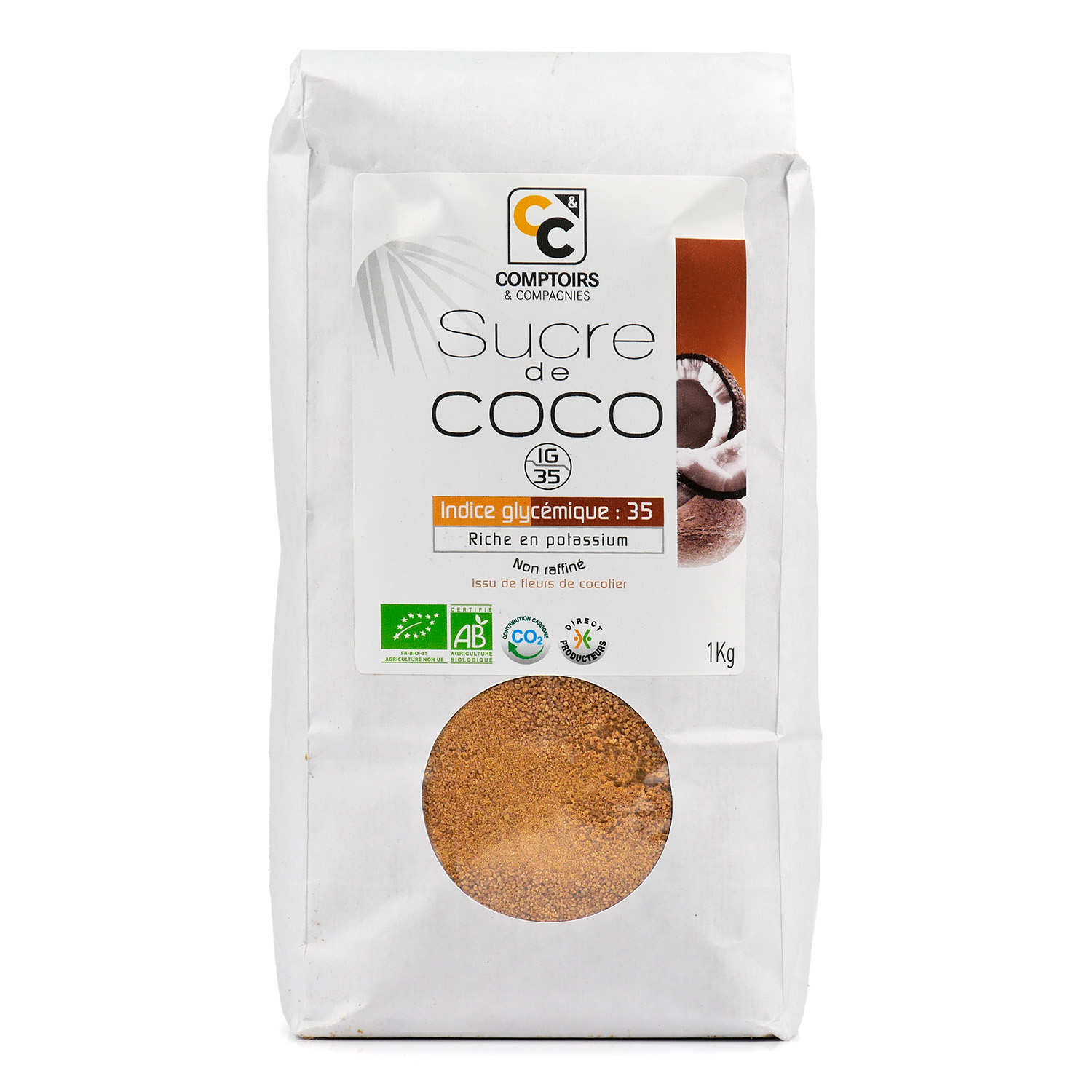 Sucre de coco bio (fleurs de coco)