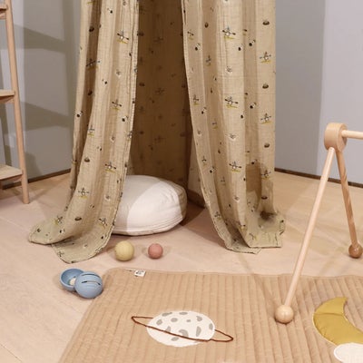 nuuroo Viggo Muslin Sengehimmel, Beige Surfer