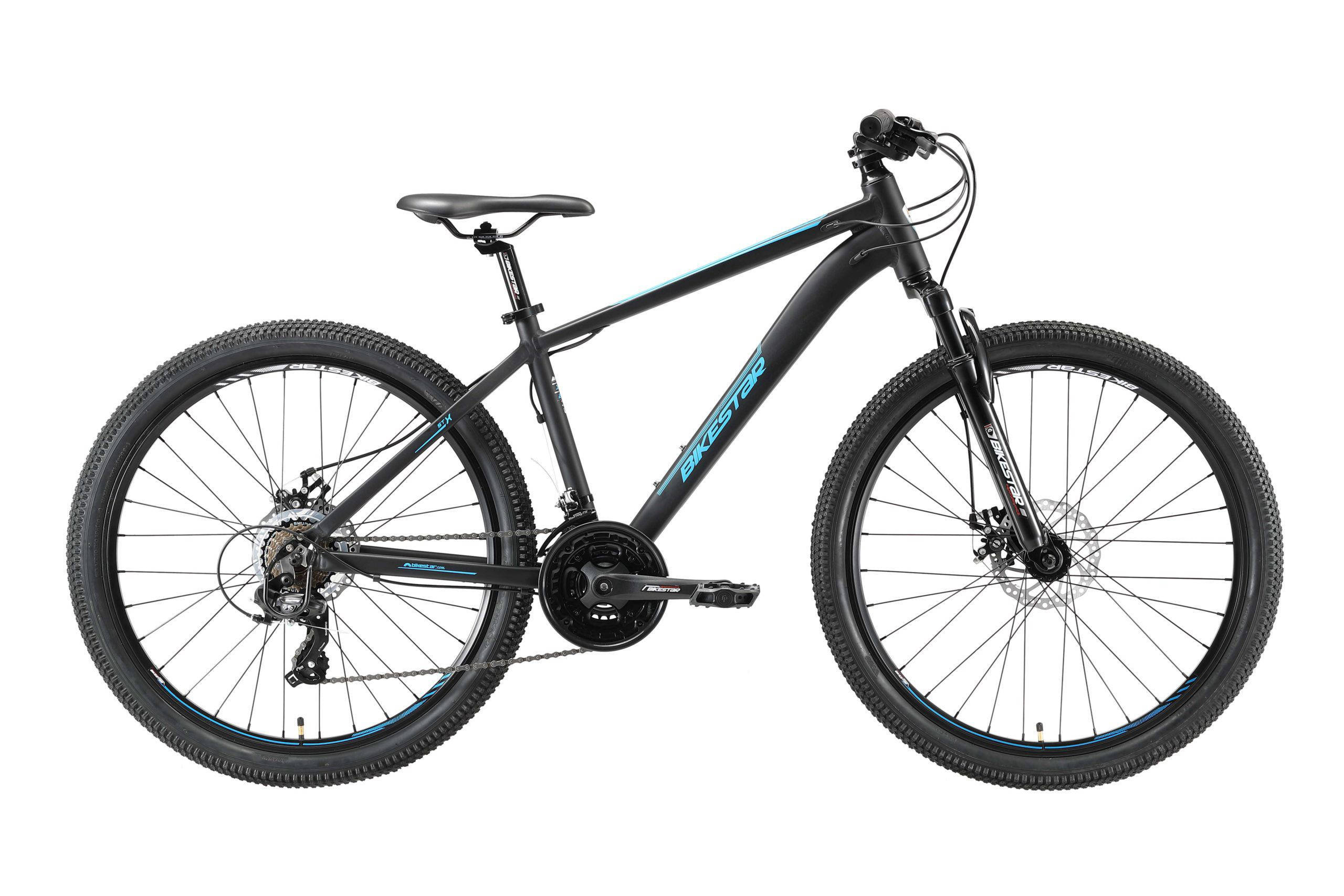 BikeStar hardtail MTB, Sport, 26 inch, 21 speed, zwart/blauw