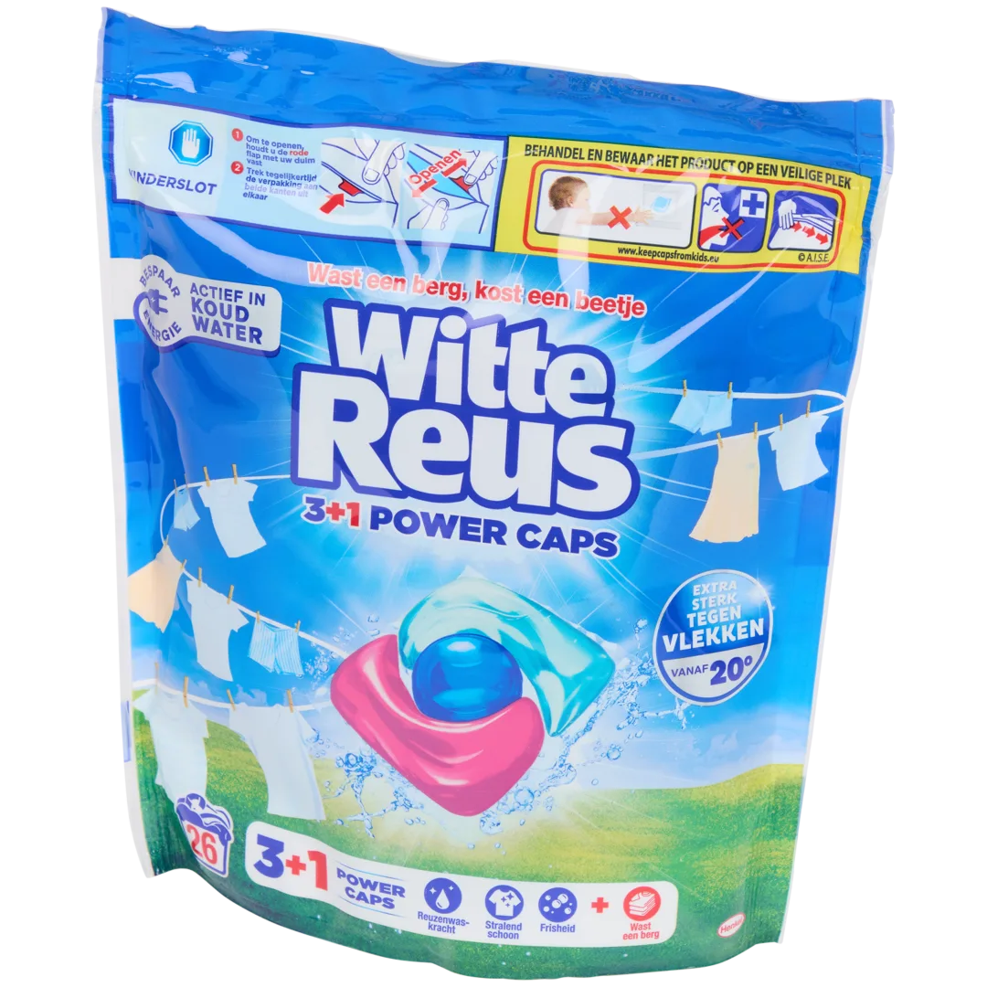 Witte Reus 3-in-1 wascapsules 26 wasbeurten