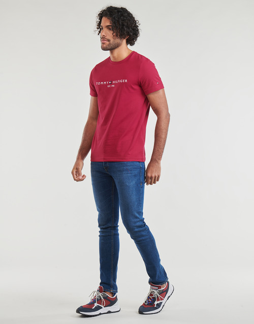 Tommy Hilfiger - TOMMY LOGO TEE - Bordeaux