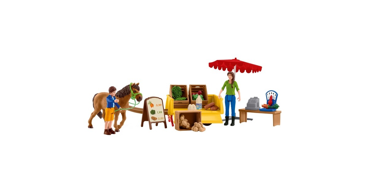 SchleichFarm World - Mobiele farmstand speelfiguur