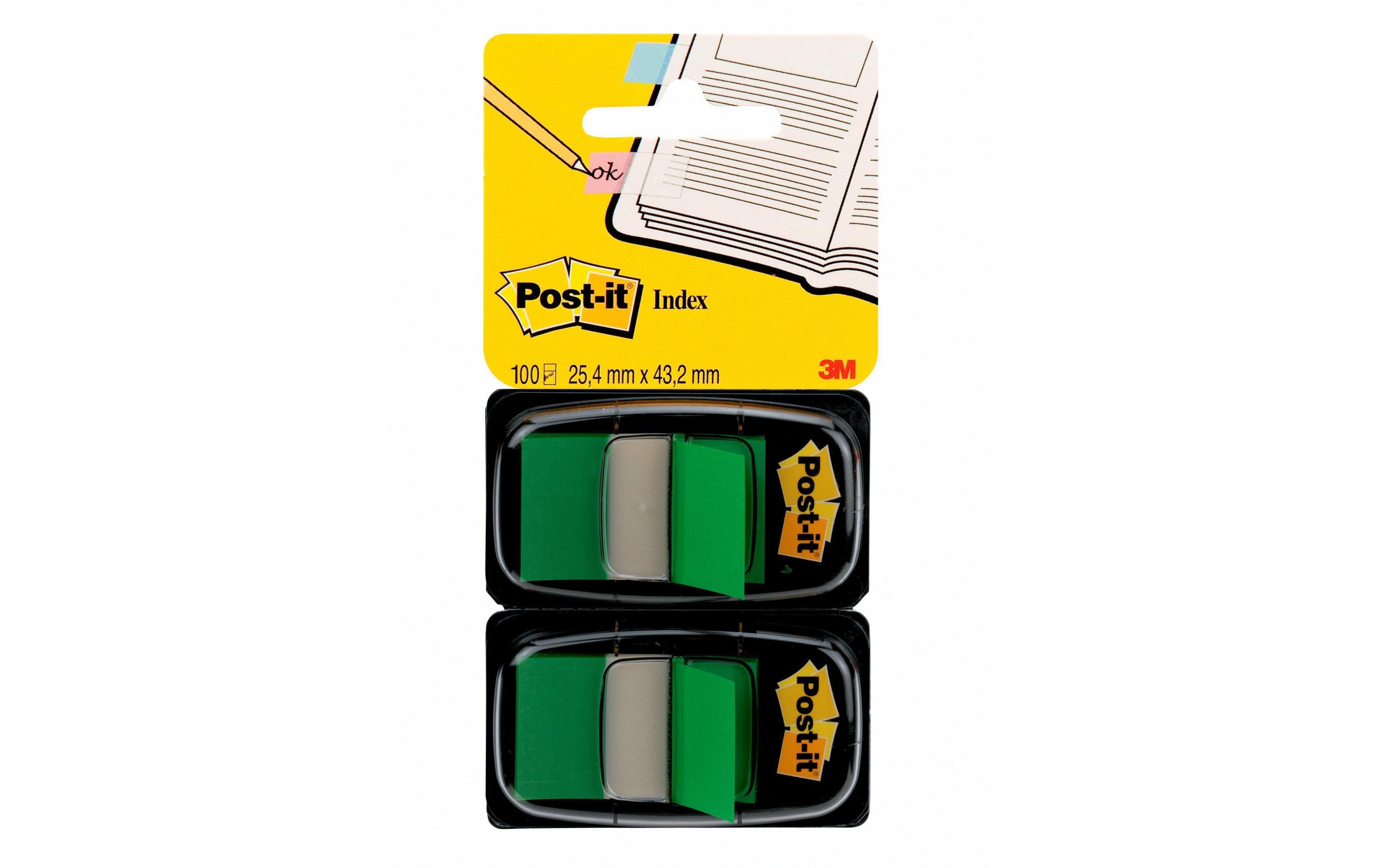 Page Marker Post-it Index 680-B2 Grün, 2 StückPost-it Index Haftstreifen