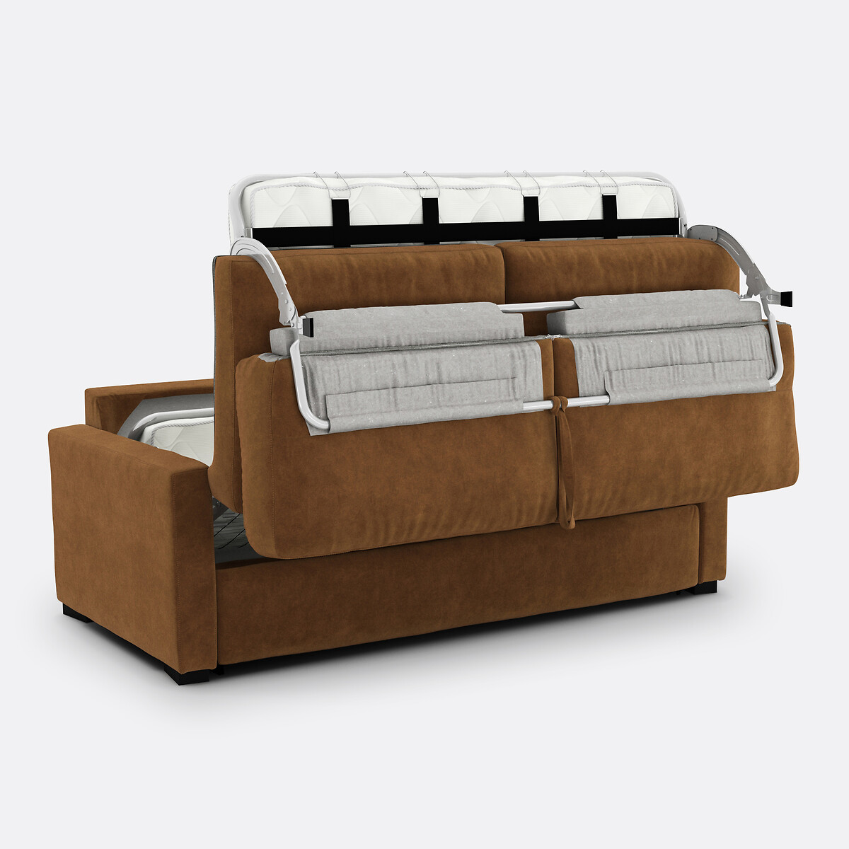 LA REDOUTE INTERIORS<br>Cama Fluweel, espuma, Timor