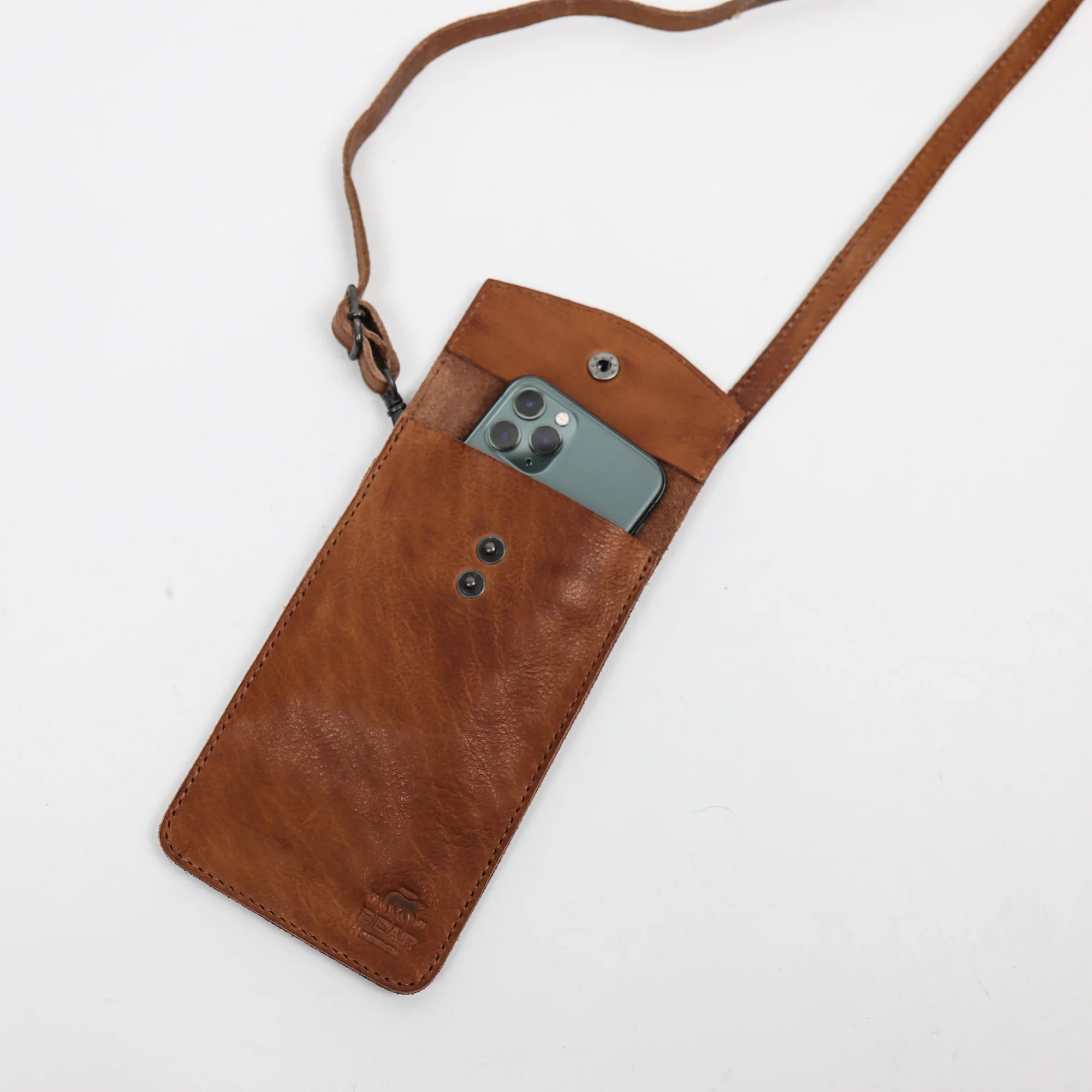 Bear Design Callisto Pelle Telefoontasje Priya Cognac CP2071
