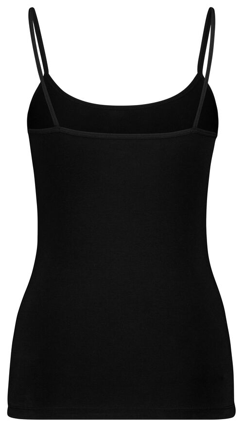 débardeur femme doux coton noir