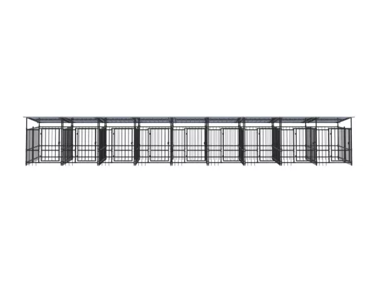 Chenil cage enclos pac noire 879 x 198 x 128 cm 02_0041749