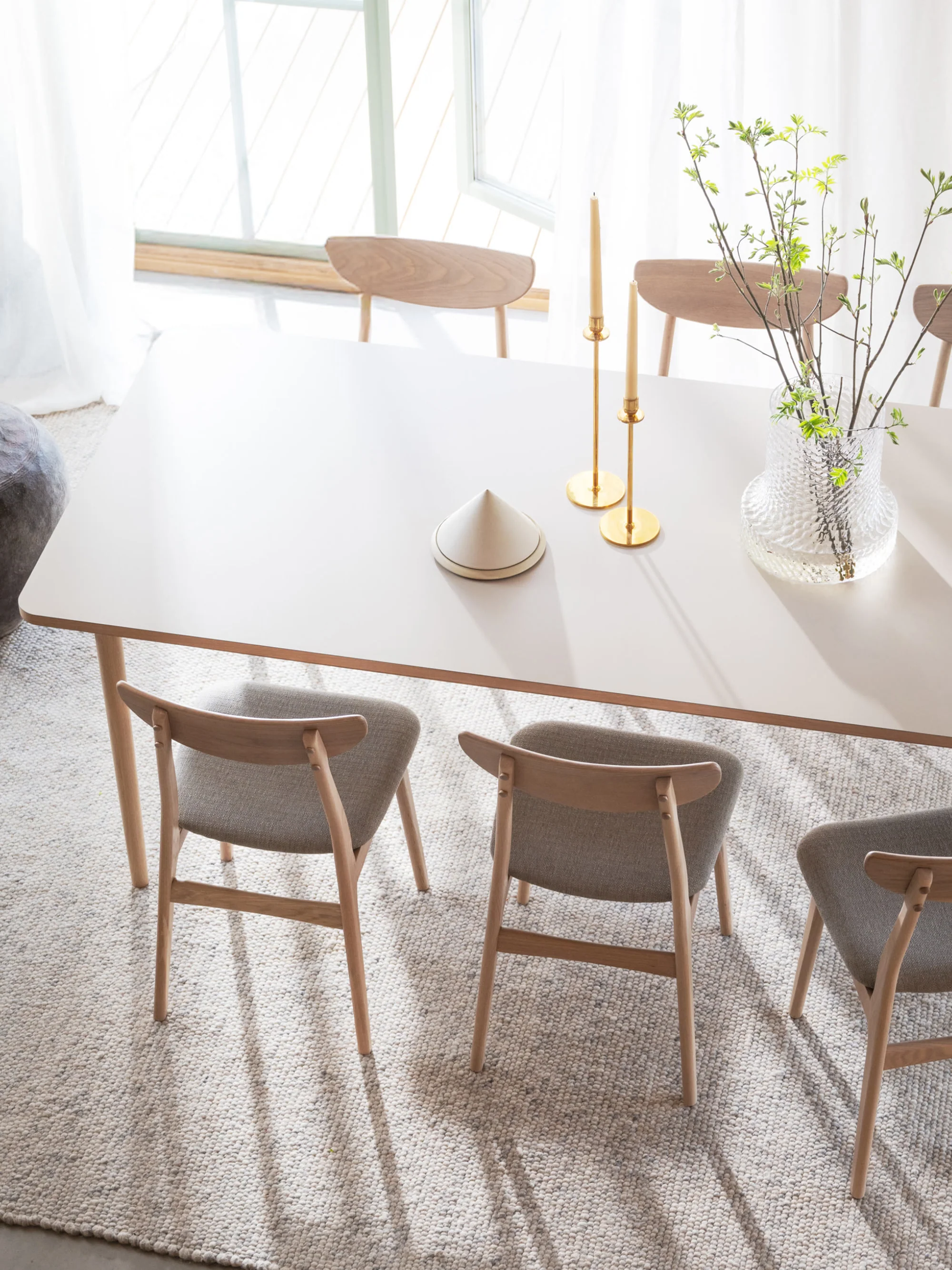 Uitschuifbare eettafel Fairmount van eikenhout, 220/265 x 95 cm