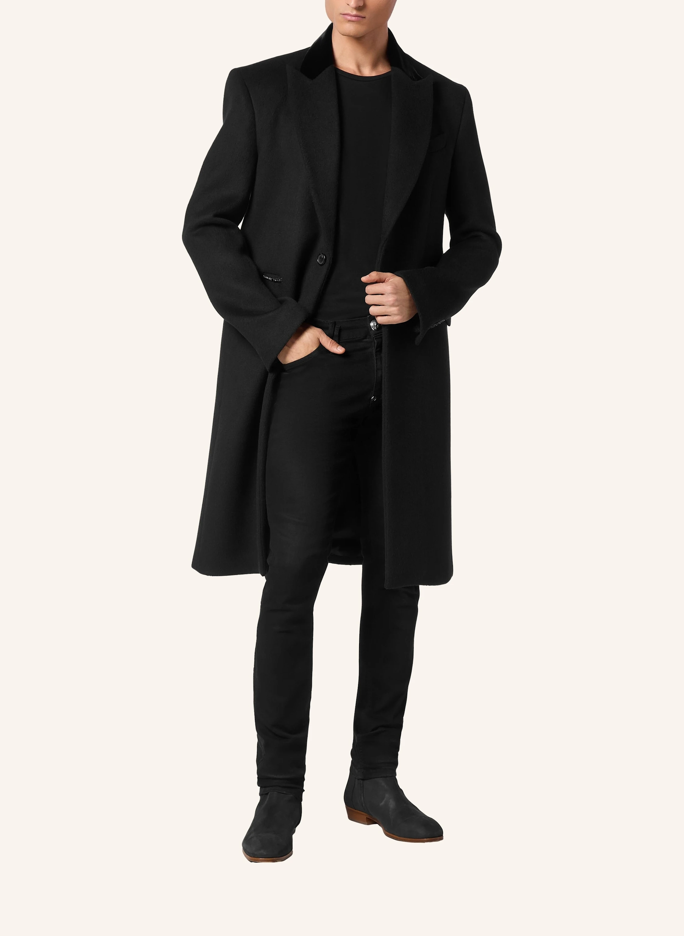 PHILIPP PLEIN Wollmantel SKULL&BONES