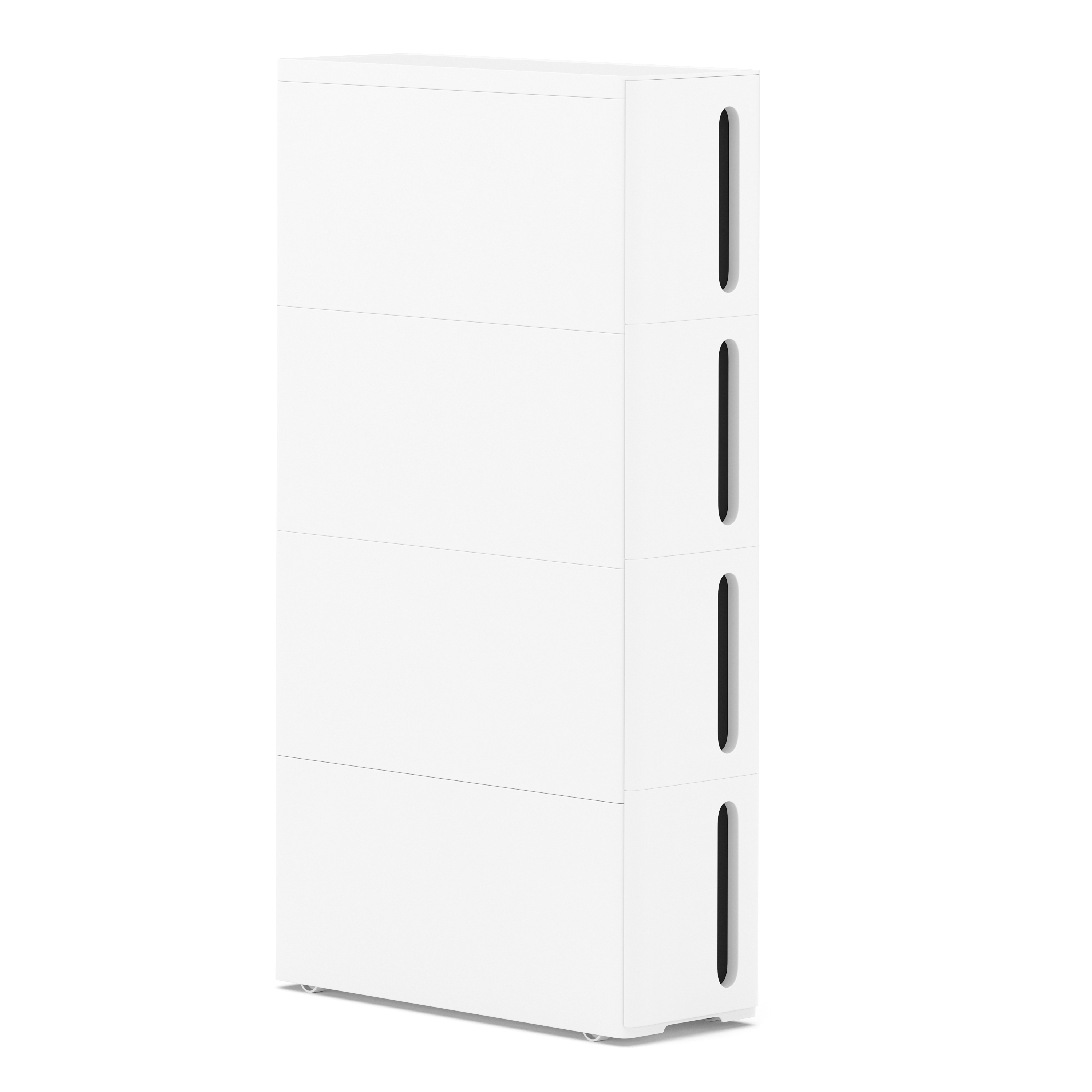 Nischenregal 17 x 45 x 84 cm weiss/schwarz