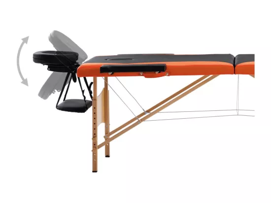 Table de massage pliable bois marron 191 x 70 x 59 cm 02_0001815