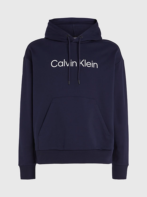Moletom com capuz em algodão felpudo com logotipo