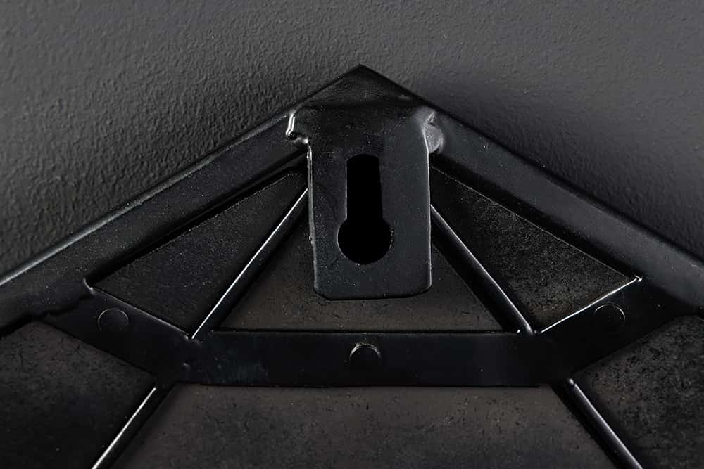 Design Spiegel DIAMOND 65cm schwarz Metall handmade