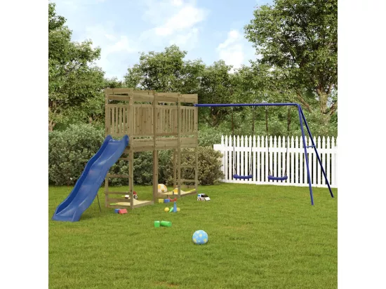 Aire de jeux d'extérieur bois de pin imprégné