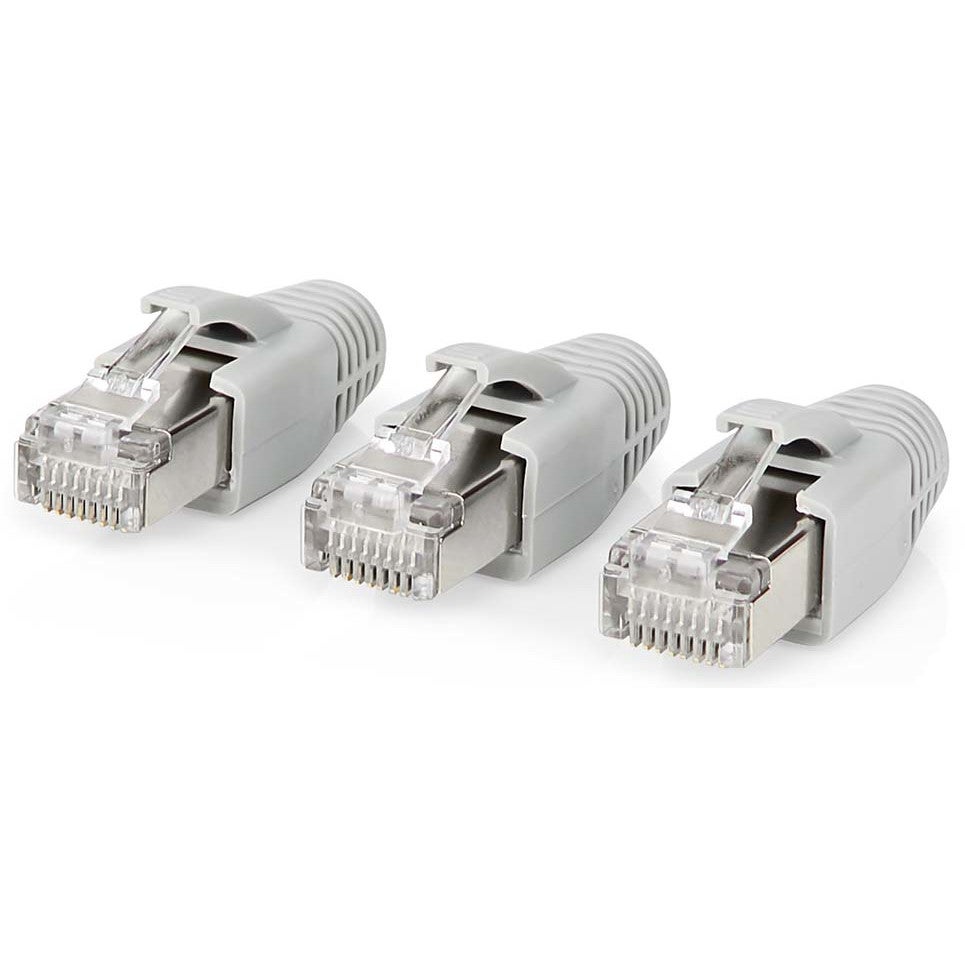 Nedis CCBW89380GY RJ45-connector voor CAT6a FTP netwerkkabel (set van 10)