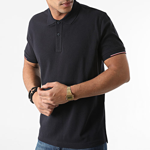 Polo Manches Courtes Subtle RWB Placement 0209 Bleu Marine