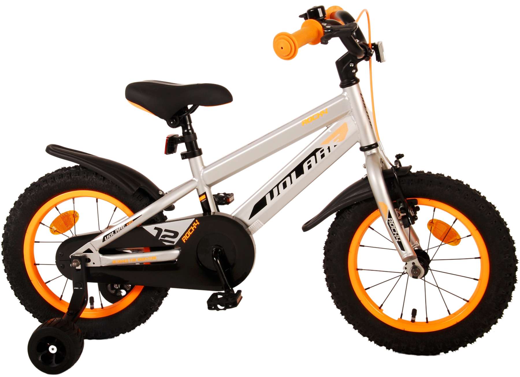 TPFSports Rocky Kinderfahrrad - Jungen - 14 Zoll - Rücktritt + Handbremse - Rot