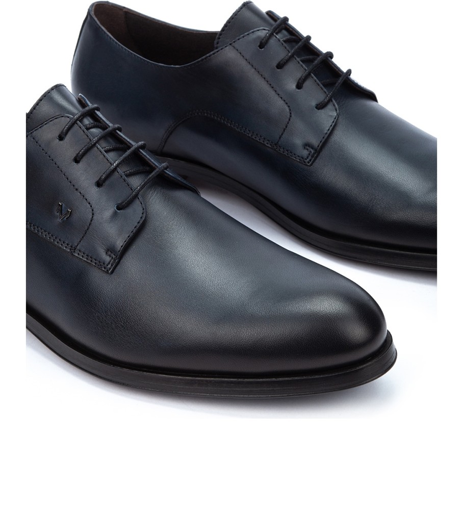 Sapatos Martinelli Empire em couro azul marinho