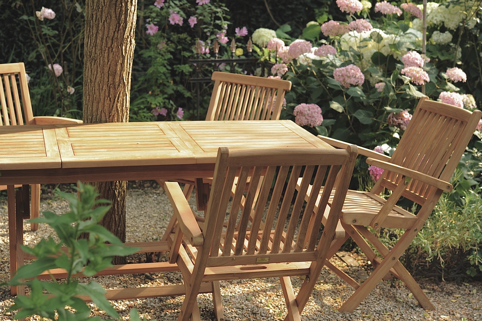 Klapp- & Auszieh-Gartentisch 'Stavanger', Teak natur, B 120 / 170 cm, L 70 cm, H 75 cm günstig bestellen