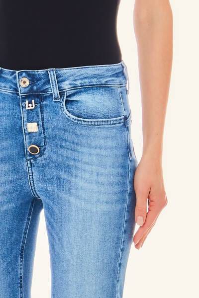 Liu Jo| Damen Jeans PRINCESS High Waist verkürzt