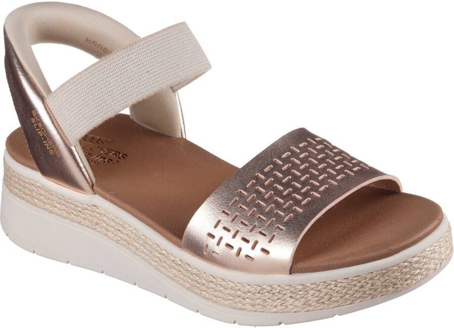 Skechers Slip-ins Bobs Sun Ray Step Aside Dames Sandalen Goud
