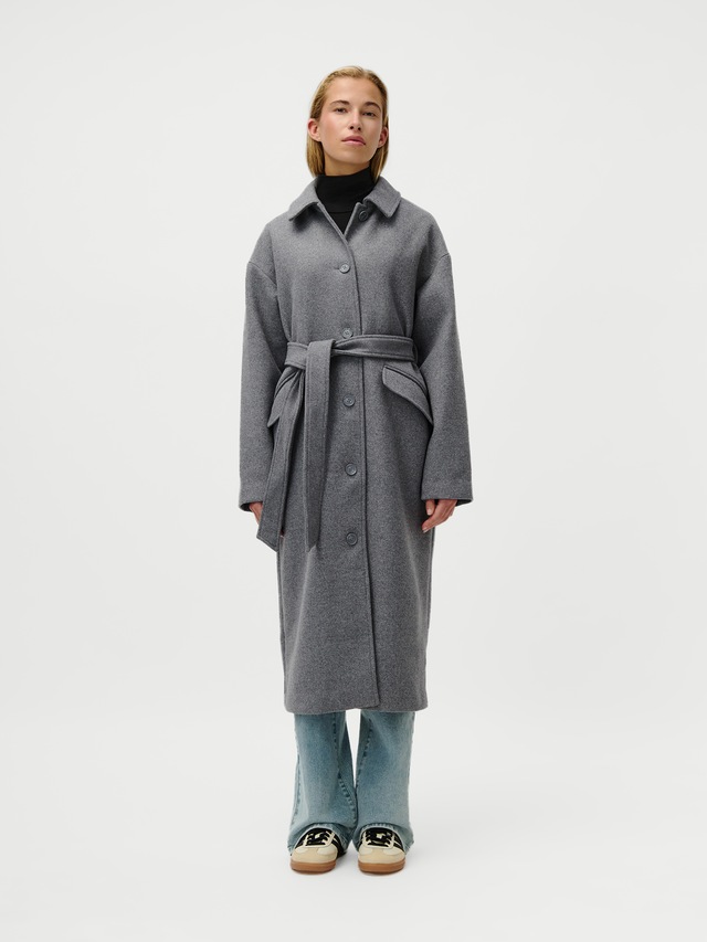 LeGer Langmantel »Anaida, LeGer by Lena Gercke«, Regular fit mit Rundhalsausschnitt