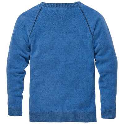 Herrenpullover Raglan, Blau