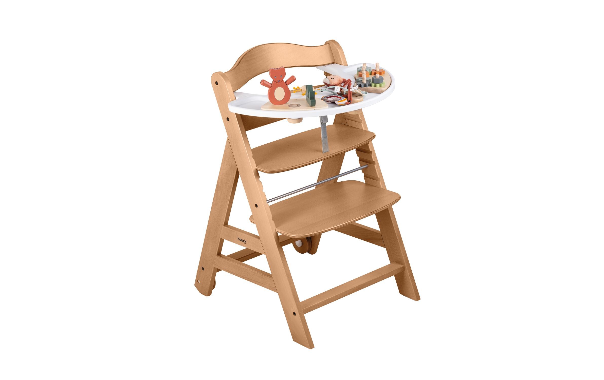 Treppenhochstuhl Beta+ Natural<br>Kippsicheres und mitwachsendes Holzhochstuhlset