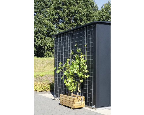 Hörmann EcoStar trellis maat 2, 227 x 195 cm, zilver