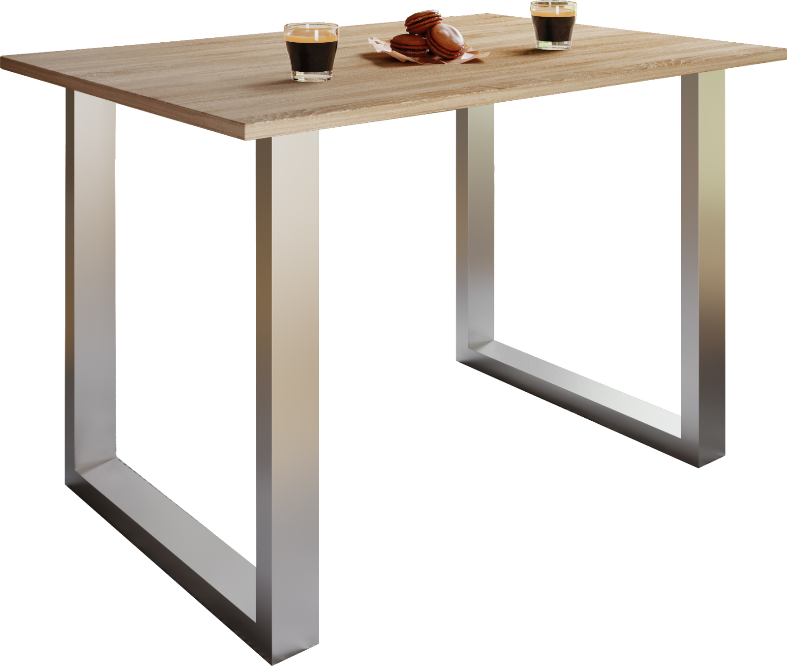 Esstisch XONA - Sonoma Eiche-silber - 110x50 cm