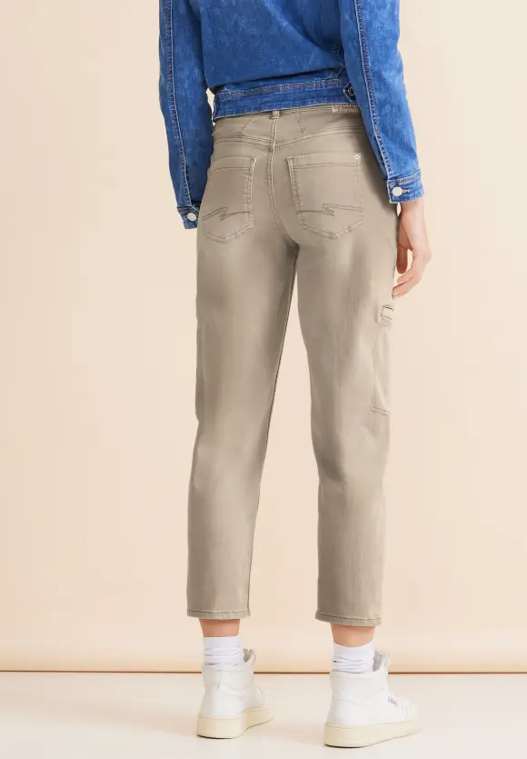 Casual Fit Cargojeans - light sand washed
