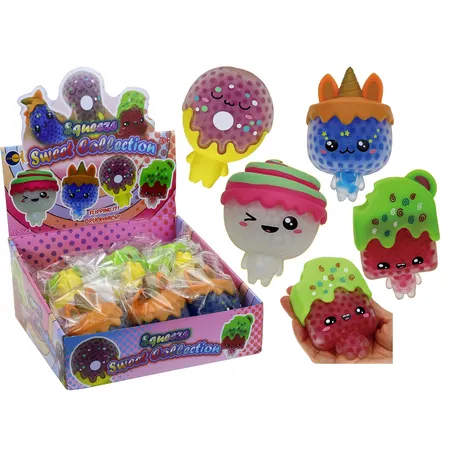 Fun Trading Squeeze Sweet Collection Bälle zum Drücken, 1 Stück, 4-fach sortiert