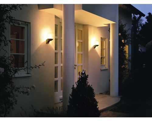 Steinel LED Sensor Buitenwandlamp, 1-lichts, H 307 mm, L 585 mm, Antraciet/Helder