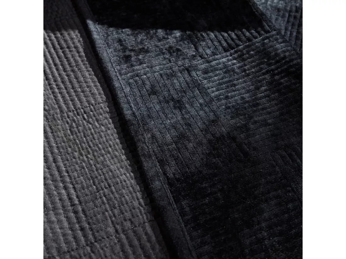 Jeté de lit Quadron Noir Polyester 200 x 220