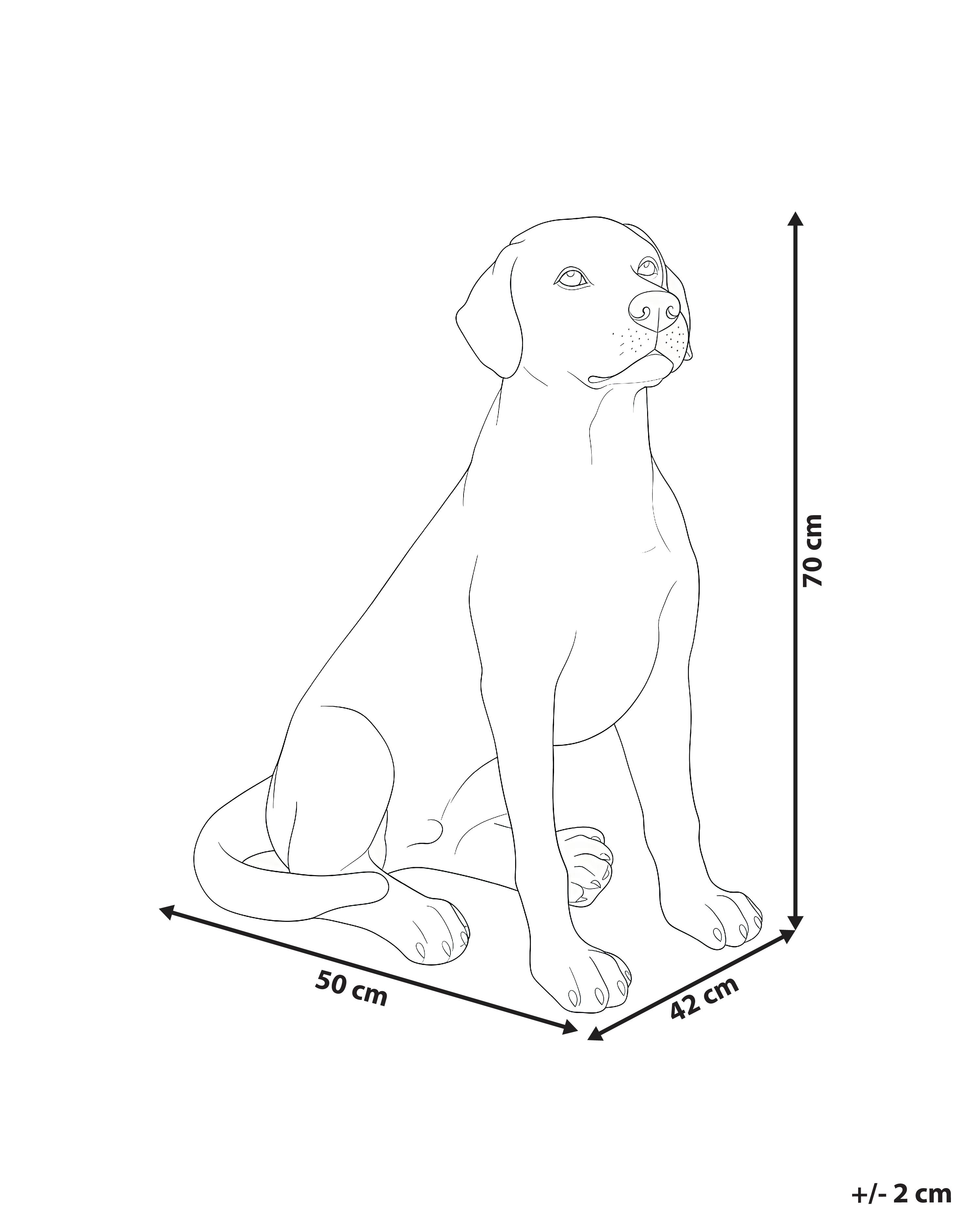 Tuinbeeld CETONA Hond Beige